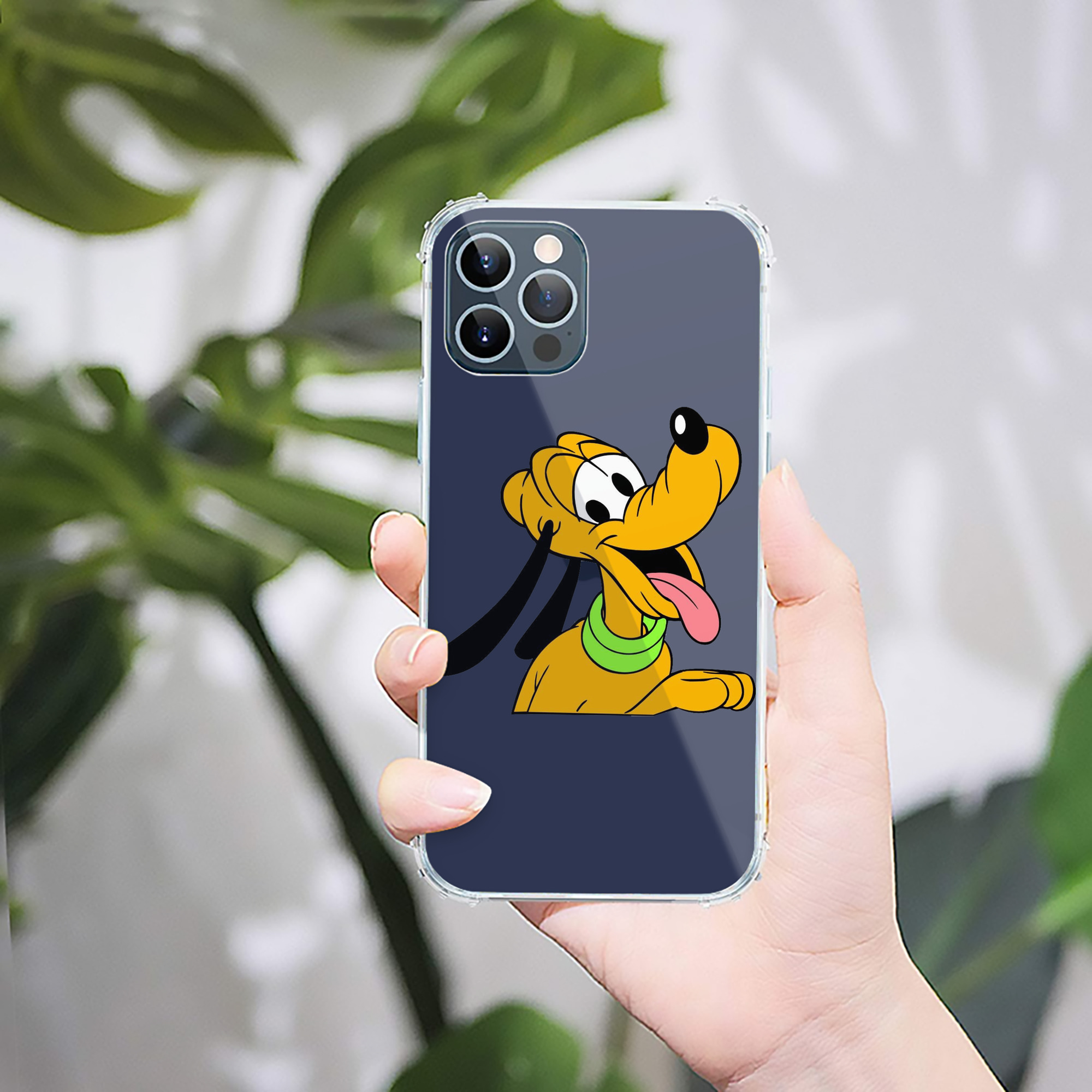 （画像用） ミッキーマウス Mickey Mouse 【iPhone 12シリーズ対応】透明スマホケース（クリアソフトケース）